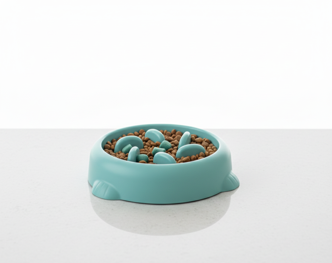 Anti-Schrok Voerbak voor Hond & Kat – Slow Feeder