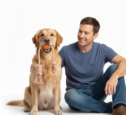 Interactieve Honden Speelbal met Touw en Snoepjesdispenser voor Tandenreiniging