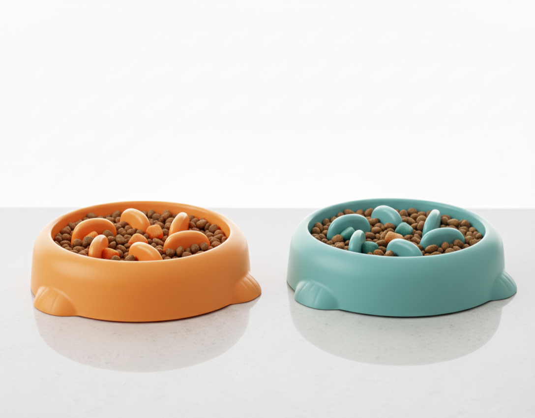 Anti-Schrok Voerbak voor Hond & Kat – Slow Feeder