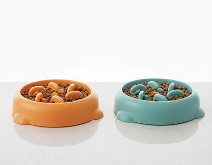 Anti-Schrok Voerbak voor Hond & Kat – Slow Feeder