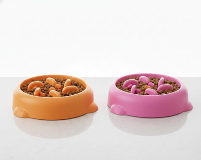 Anti-Schrok Voerbak voor Hond & Kat – Slow Feeder