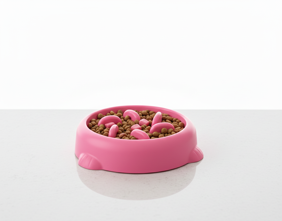 Anti-Schrok Voerbak voor Hond & Kat – Slow Feeder