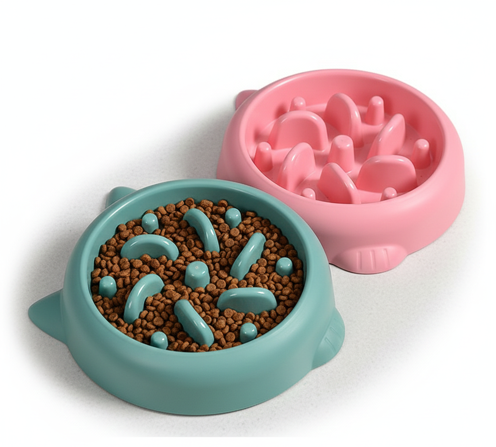 Anti-Schrok Voerbak voor Hond & Kat – Slow Feeder