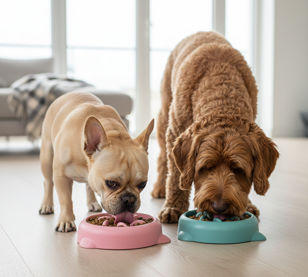 Anti-Schrok Voerbak voor Hond & Kat – Slow Feeder